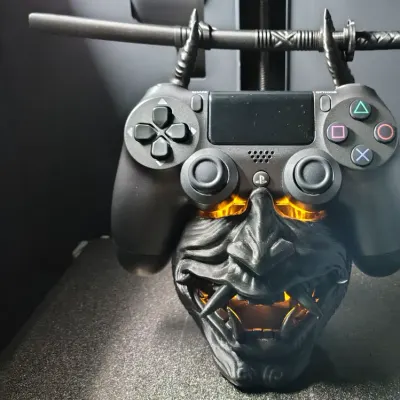 Suporte de Comando — Máscara Oni (PS4/PS5)