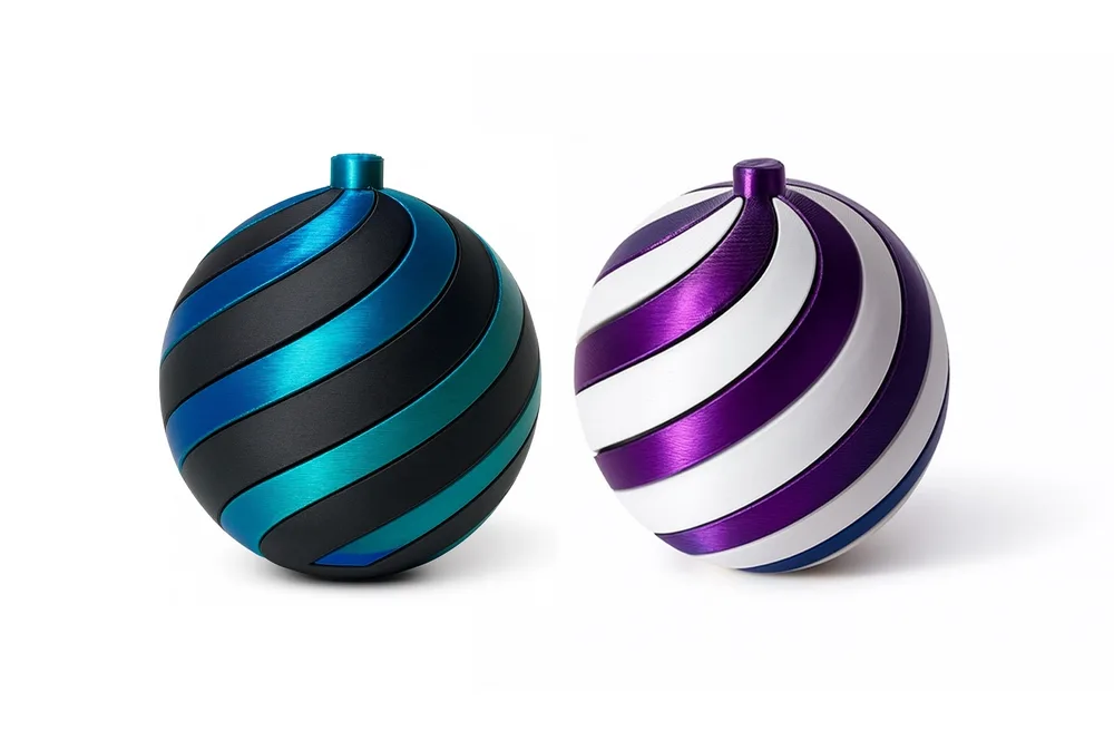 Bola de Natal em espiral