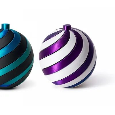Bola de Natal em espiral