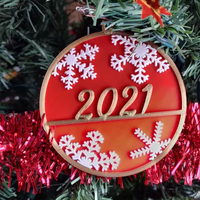 Enfeite de Natal com nome