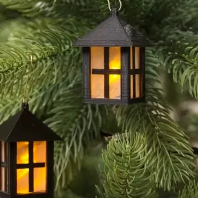 Mini-lanterna para pendurar na árvore
