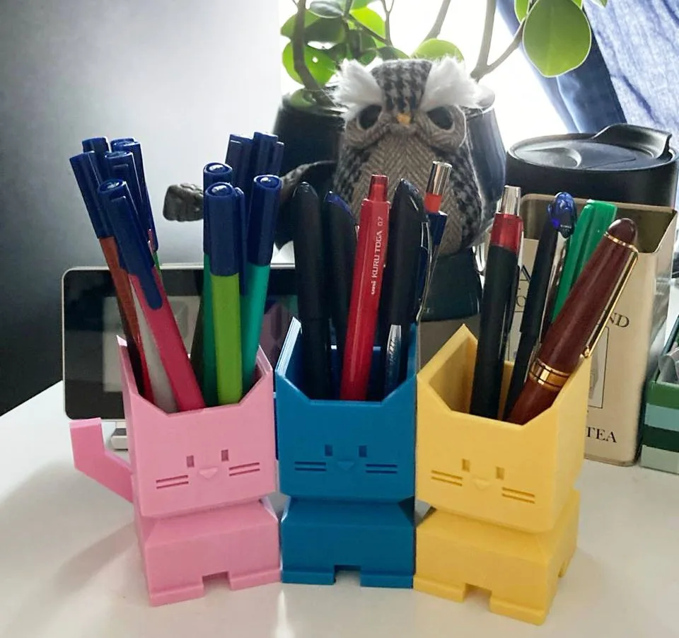 Porta-lápis Gato