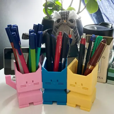 Porta-lápis Gato