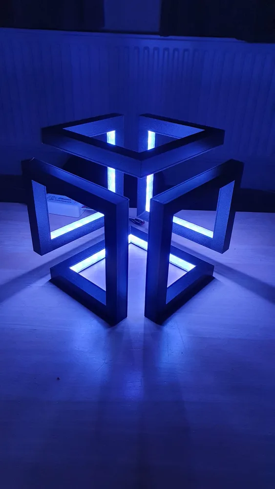 Cubo infinito com LED