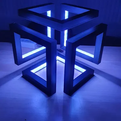 Cubo infinito com LED