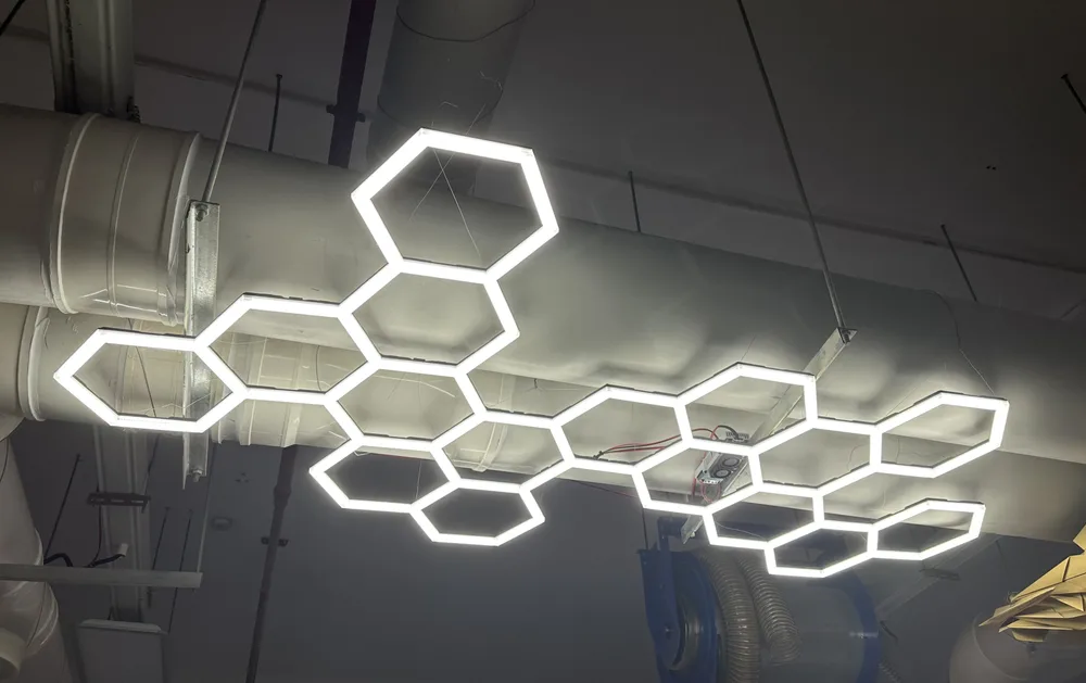 Painel hexagonal LED