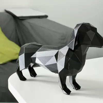 Salsicha low poly (decoração)