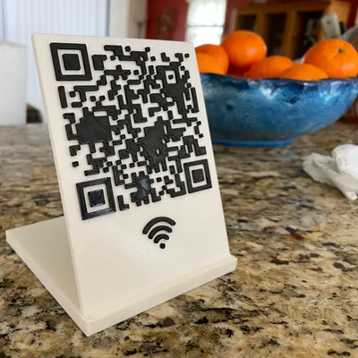 Placa Wi-Fi com código QR