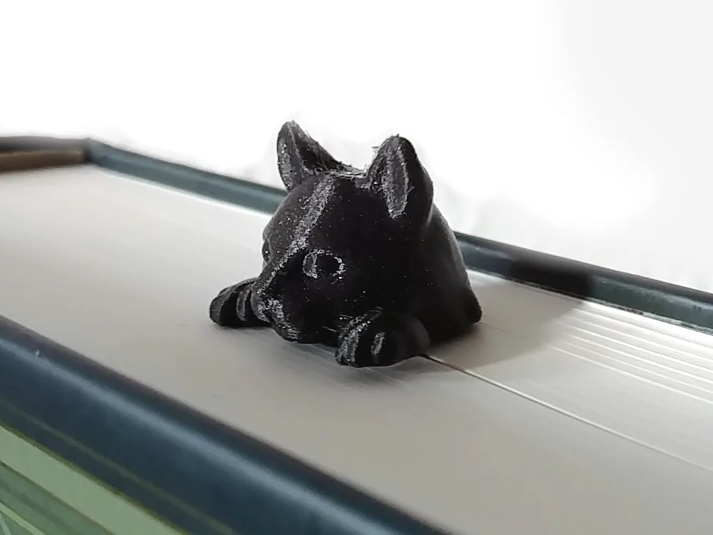 Marcador de livros gato a espreitar